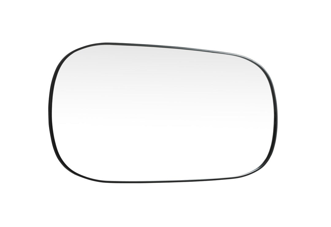 Metal Frame Oval Mirror 30X60 Inch In Black