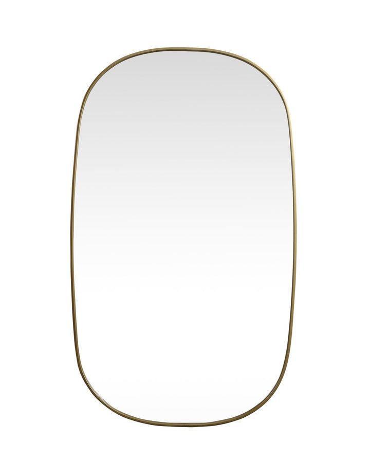 Metal Frame Oval Mirror 36X60 Inch In Brass by Elegant Decor