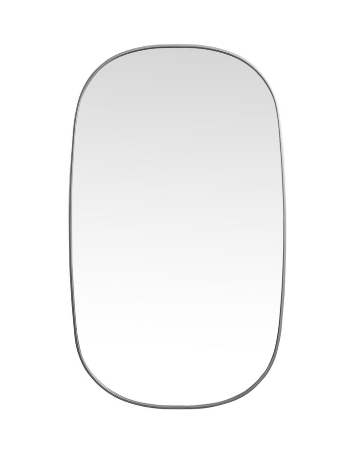 Metal Frame Oval Mirror 36X60 Inch In Silver by Elegant Decor