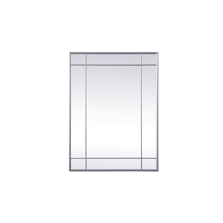 French Panel Wall Mirror 30X40 Inch In Silver by Elegant Decor