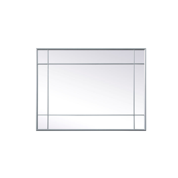 French Panel Wall Mirror 30X40 Inch In Silver