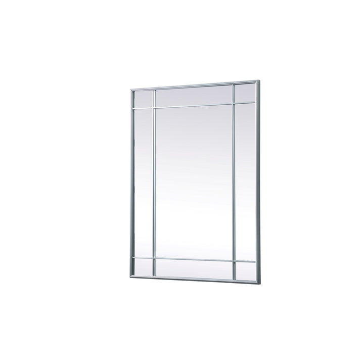 French Panel Wall Mirror 30X40 Inch In Silver