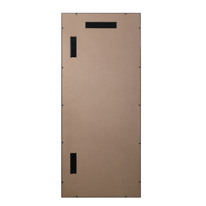 French Panel Full Length Mirror 30X70 Inch In Black