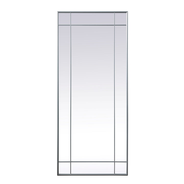 French Panel Full Length Mirror 30X70 Inch In Silver by Elegant Decor