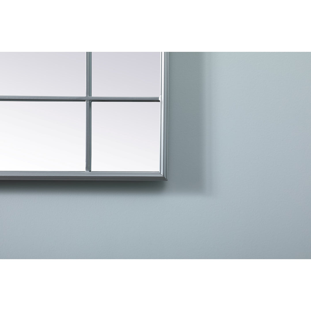 French Panel Full Length Mirror 30X70 Inch In Silver