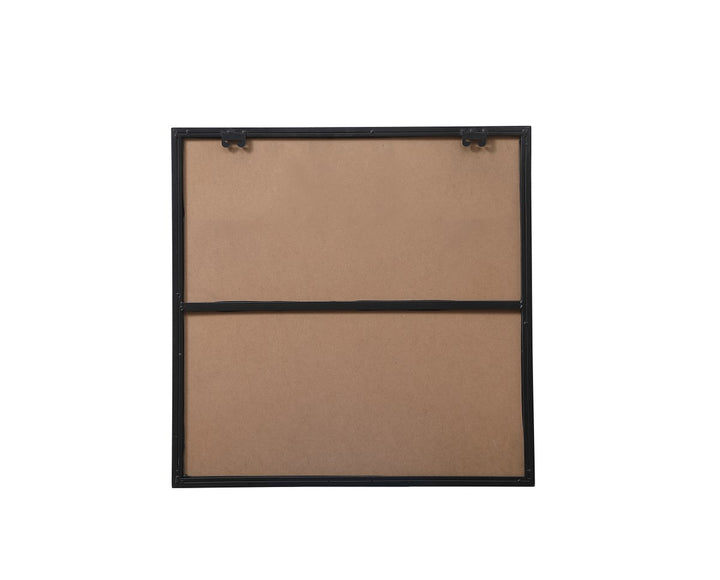 Metal Frame Square Mirror 24 Inch In Black