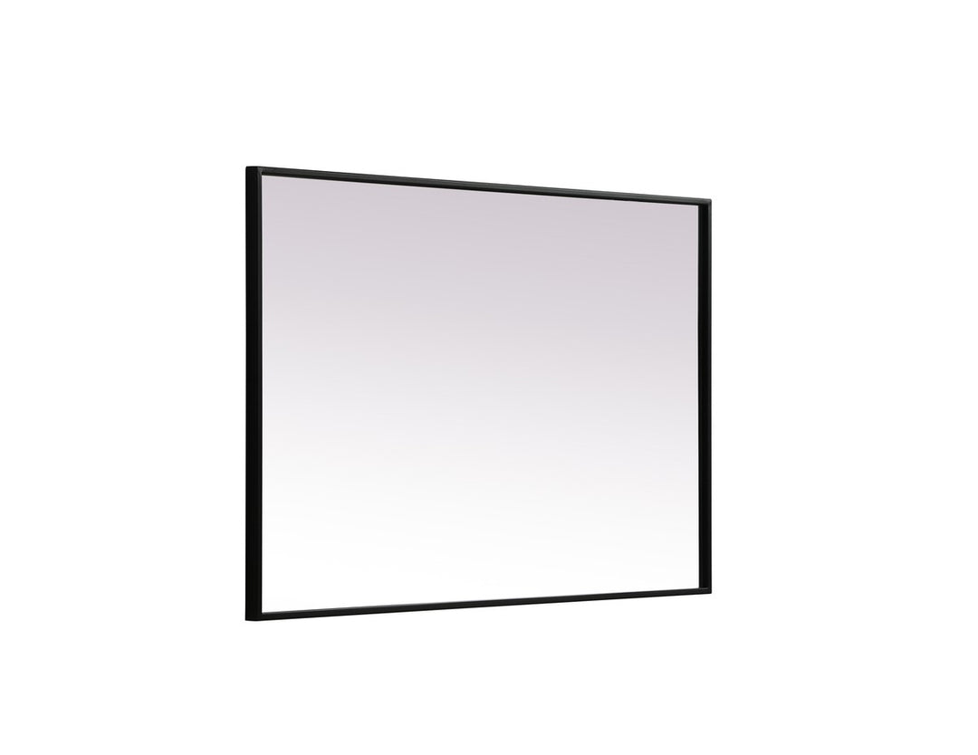 Metal Frame Rectangle Mirror 24X36 Inch In Black