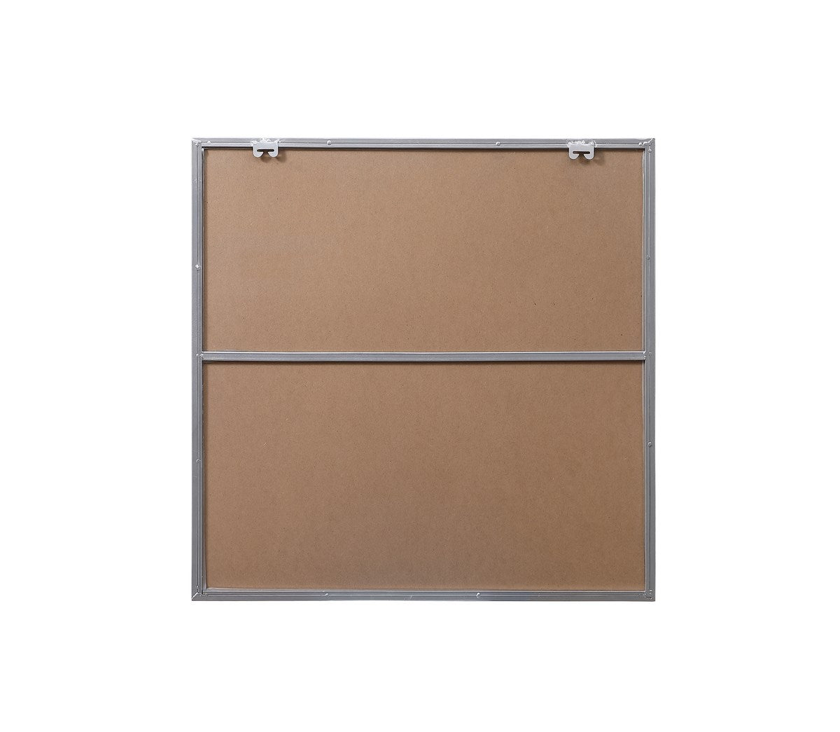 Metal Frame Square Mirror 30 Inch In Silver