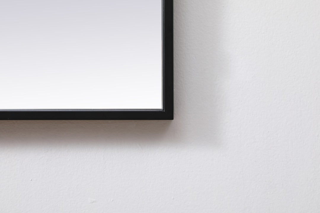 Metal Frame Square Mirror 48 Inch In Black