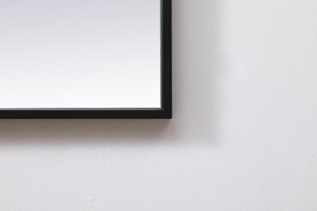 Metal Frame Square Mirror 48 Inch In Black