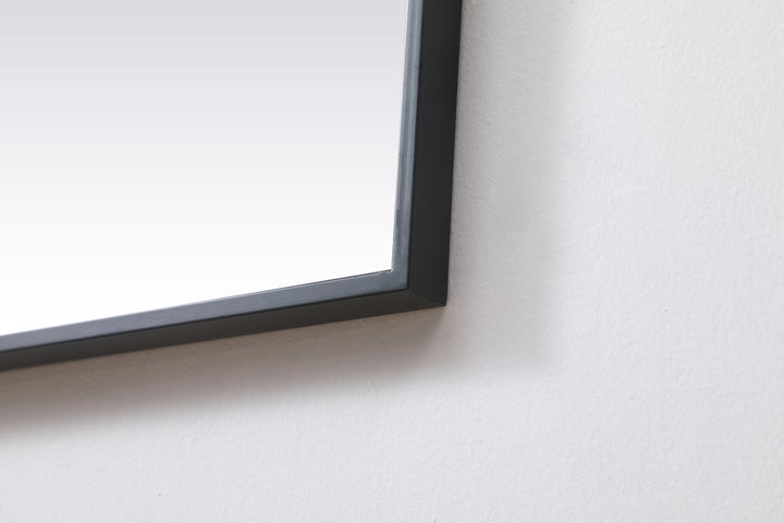 Metal Frame Square Mirror 48 Inch In Black