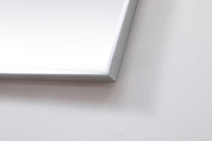 Metal Frame Square Mirror 48 Inch In Silver