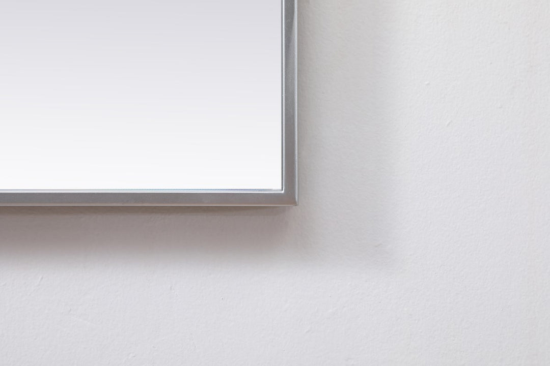 Metal Frame Square Mirror 48 Inch In Silver