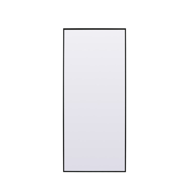Metal Frame Rectangle Full Length Mirror 30X72 Inch In Black by Elegant Decor