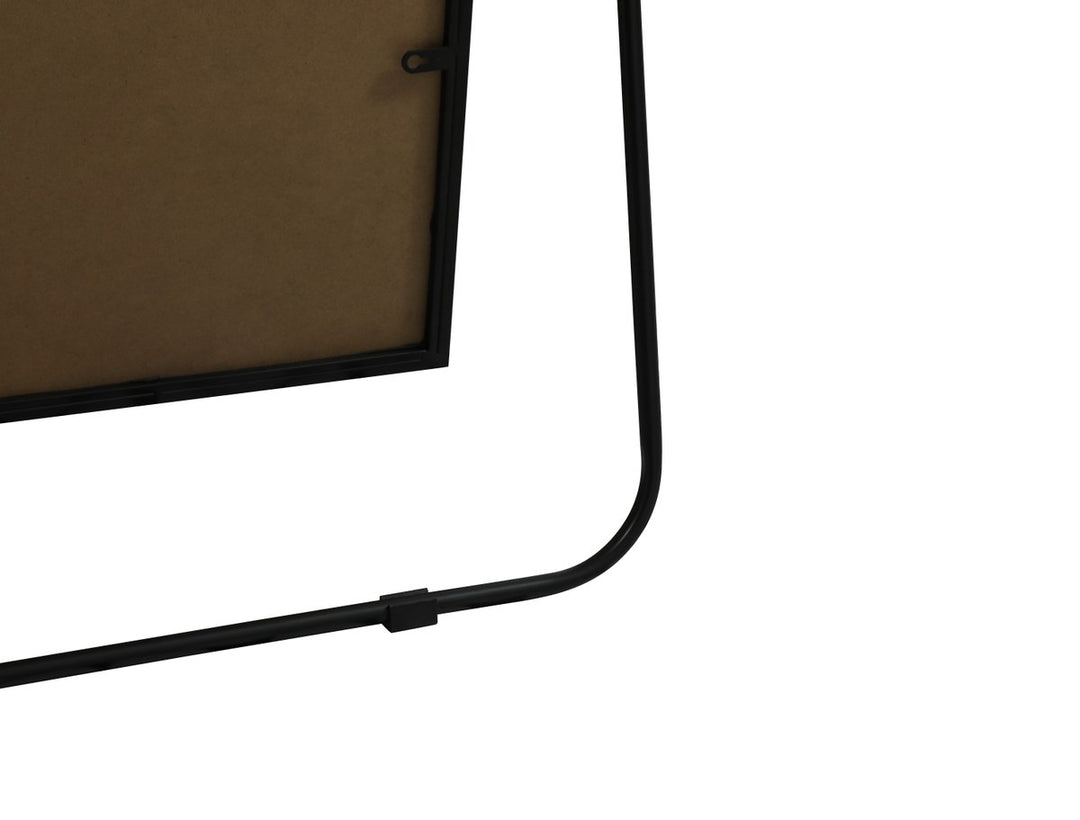 Metal Frame Rectangle Full Length Mirror 30X72 Inch In Black