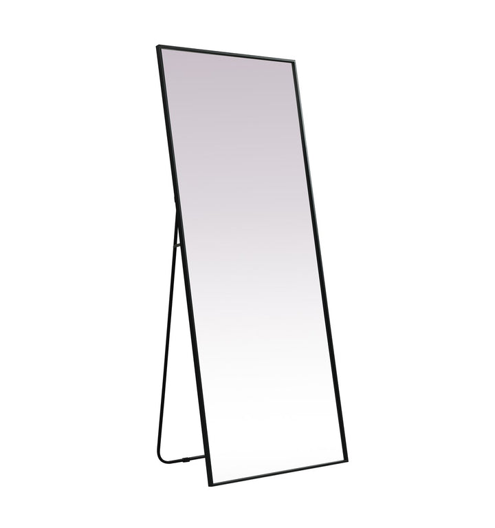 Metal Frame Rectangle Full Length Mirror 30X72 Inch In Black