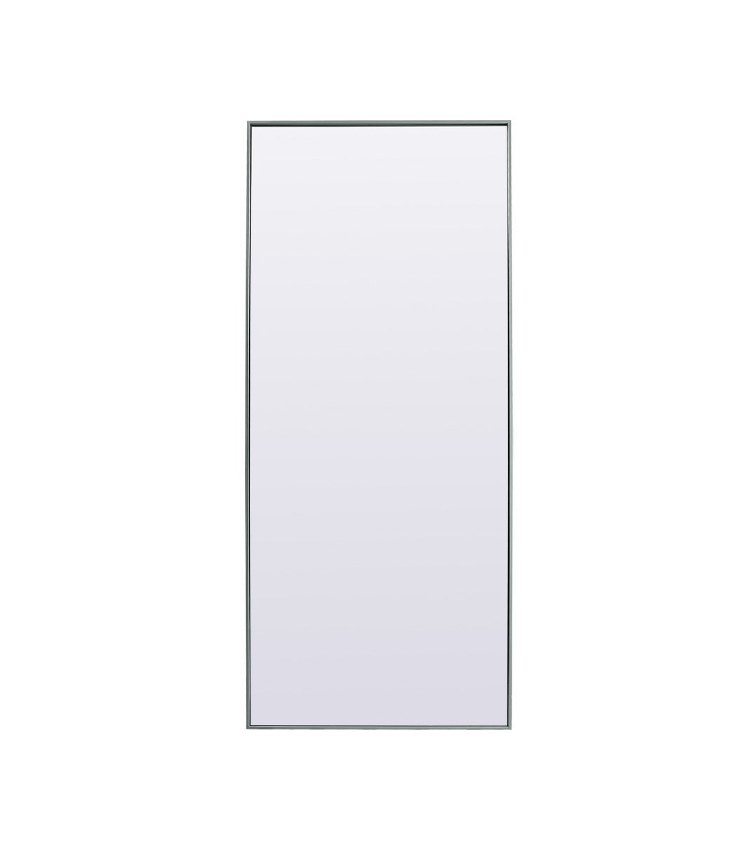 Metal Frame Rectangle Full Length Mirror 30X72 Inch In Silver by Elegant Decor
