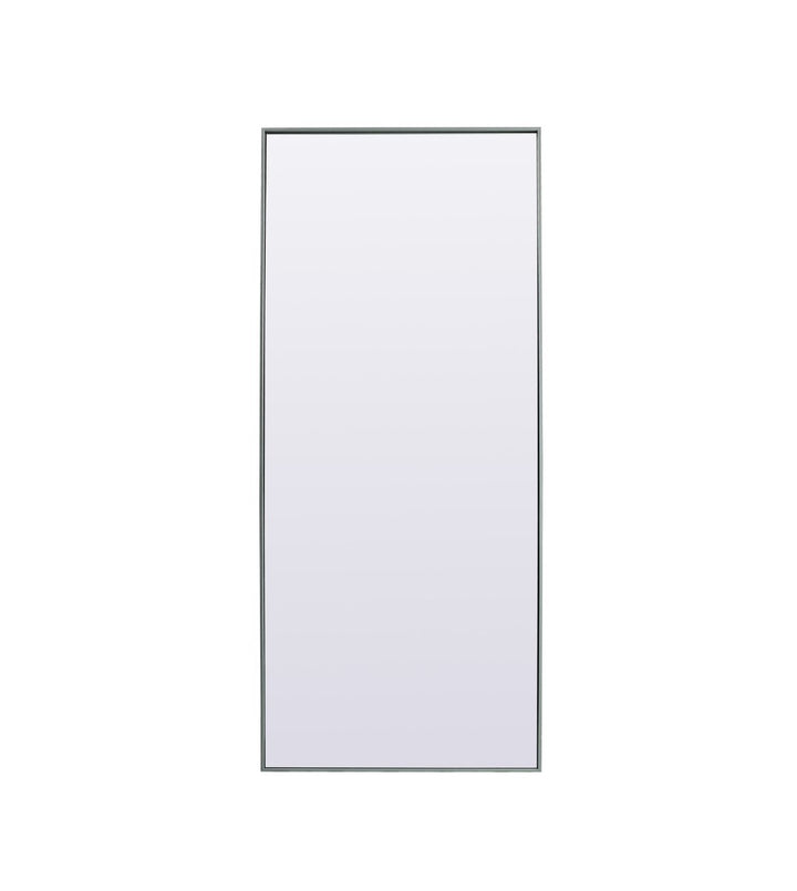 Metal Frame Rectangle Full Length Mirror 30X72 Inch In Silver by Elegant Decor