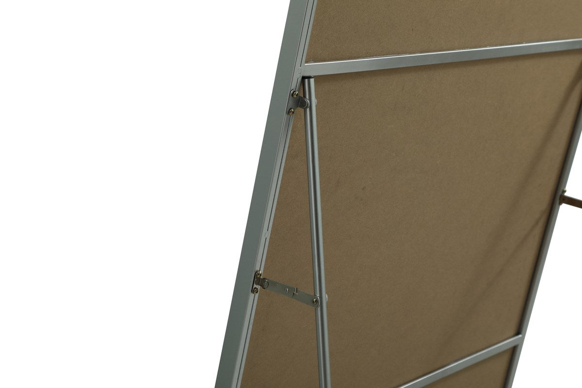 Metal Frame Rectangle Full Length Mirror 30X72 Inch In Silver