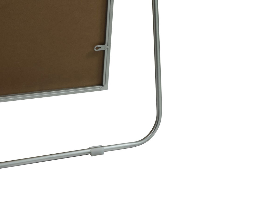 Metal Frame Rectangle Full Length Mirror 30X72 Inch In Silver