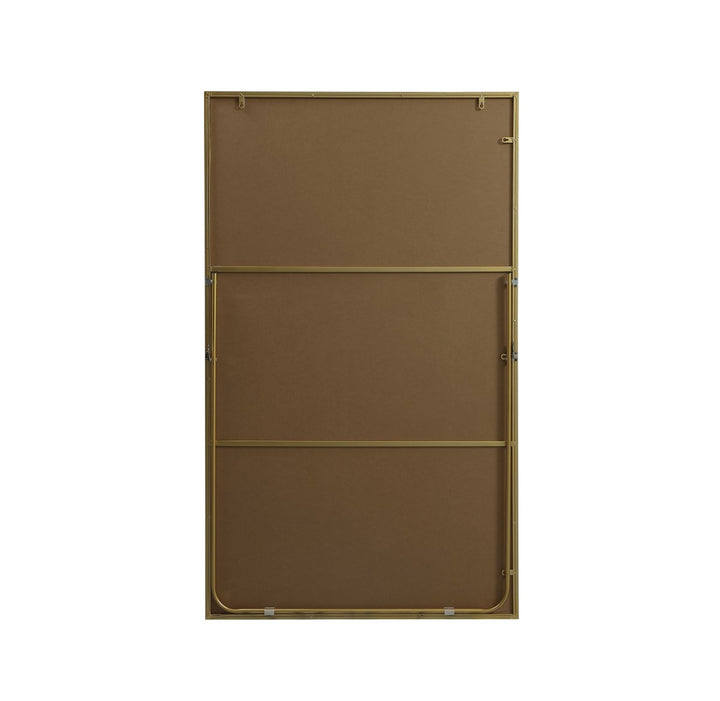 Metal Frame Rectangle Full Length Mirror 36X60 Inch In Brass
