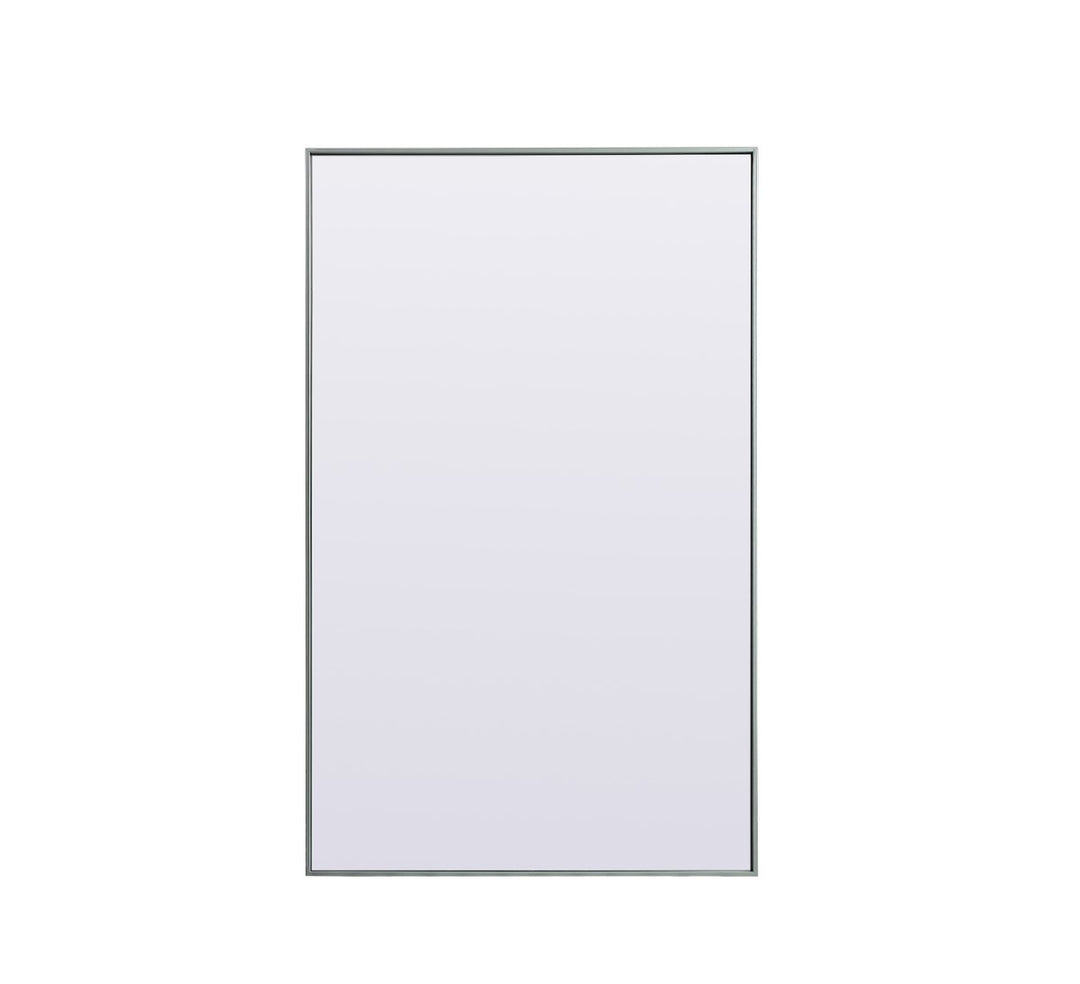 Metal Frame Rectangle Full Length Mirror 36X60 Inch In Silver by Elegant Decor