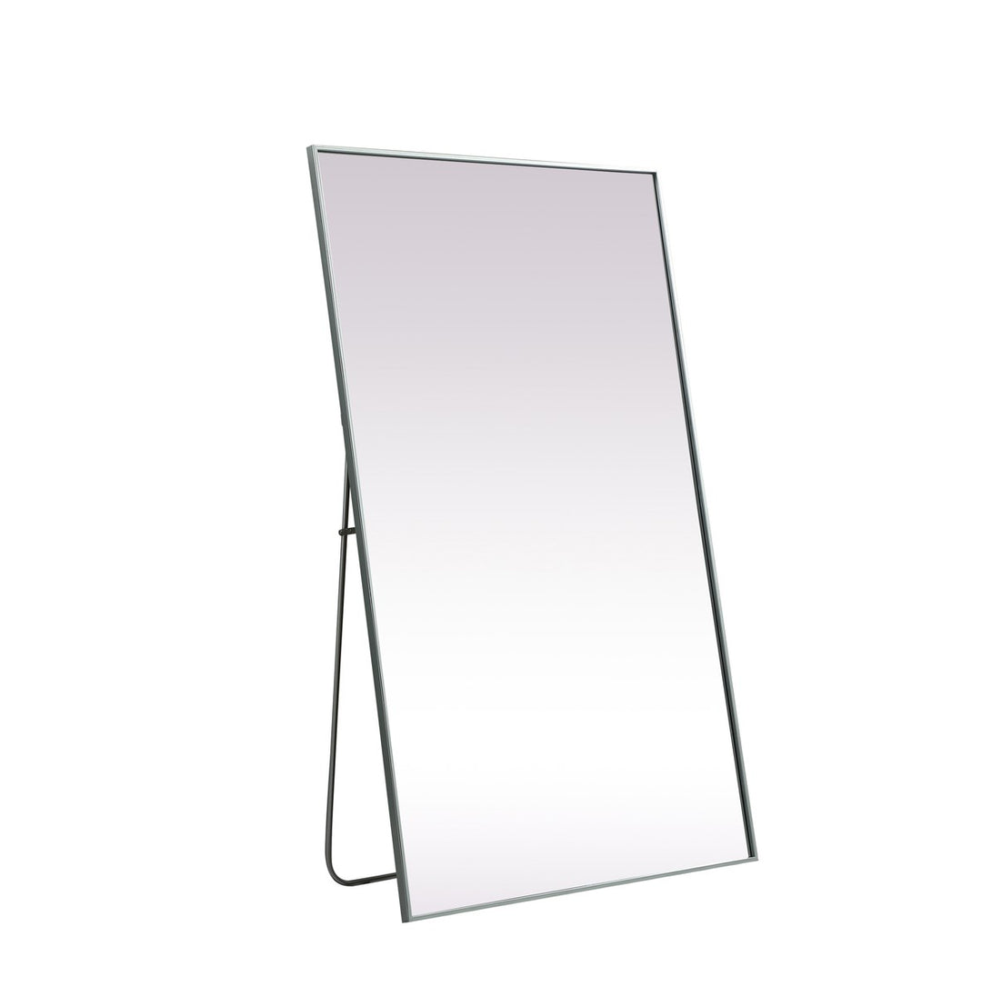 Metal Frame Rectangle Full Length Mirror 36X60 Inch In Silver