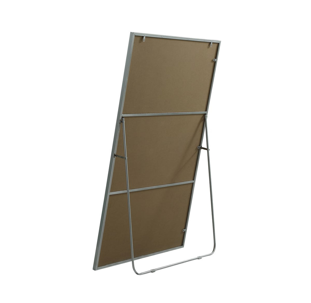 Metal Frame Rectangle Full Length Mirror 36X60 Inch In Silver