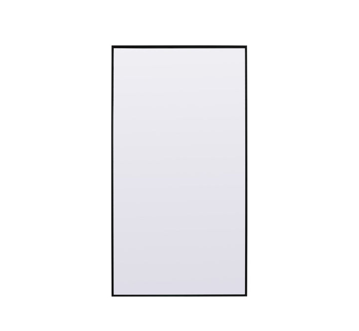 Metal Frame Rectangle Full Length Mirror 36X72 Inch In Black by Elegant Decor
