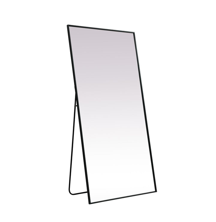 Metal Frame Rectangle Full Length Mirror 36X72 Inch In Black
