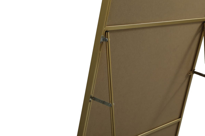 Metal Frame Rectangle Full Length Mirror 36X72 Inch In Brass