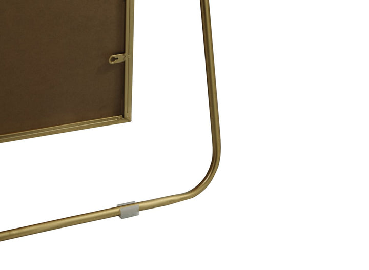 Metal Frame Rectangle Full Length Mirror 36X72 Inch In Brass