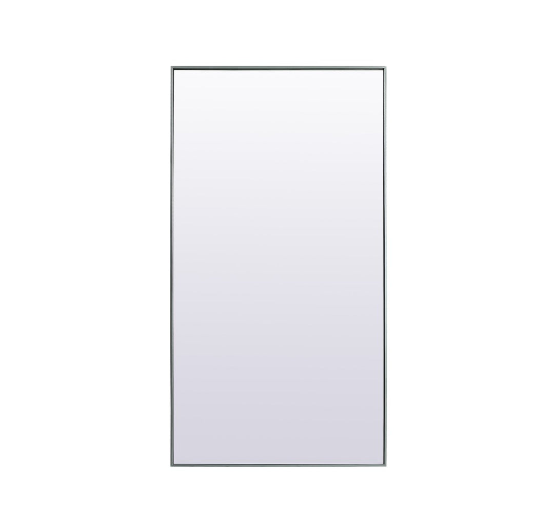 Metal Frame Rectangle Full Length Mirror 36X72 Inch In Silver by Elegant Decor