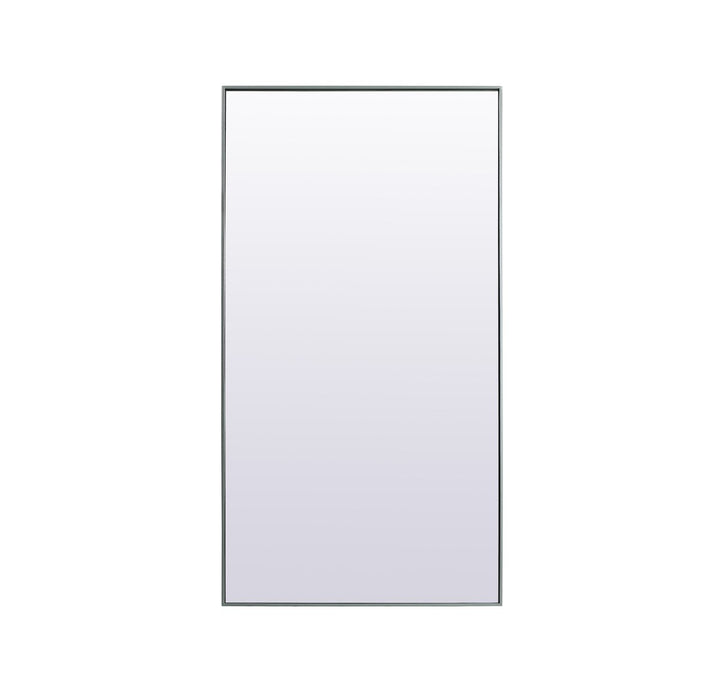 Metal Frame Rectangle Full Length Mirror 36X72 Inch In Silver by Elegant Decor
