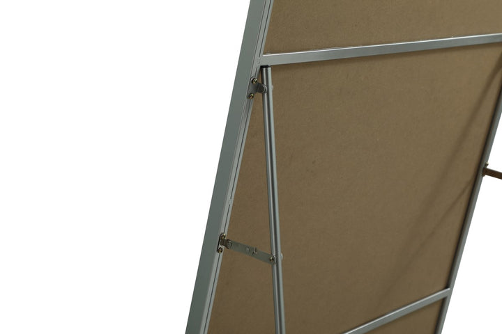Metal Frame Rectangle Full Length Mirror 36X72 Inch In Silver