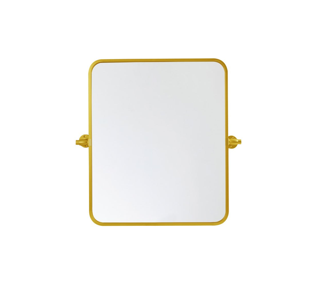Soft Corner Pivot Mirror 20X24 Inch In Gold by Elegant Decor