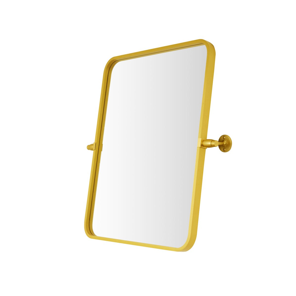 Soft Corner Pivot Mirror 20X24 Inch In Gold