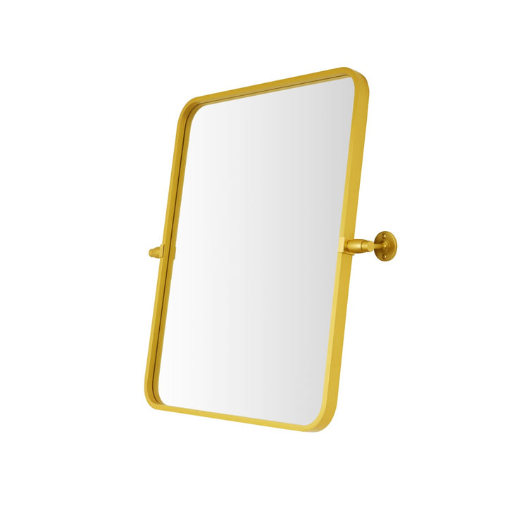 Soft Corner Pivot Mirror 20X24 Inch In Gold