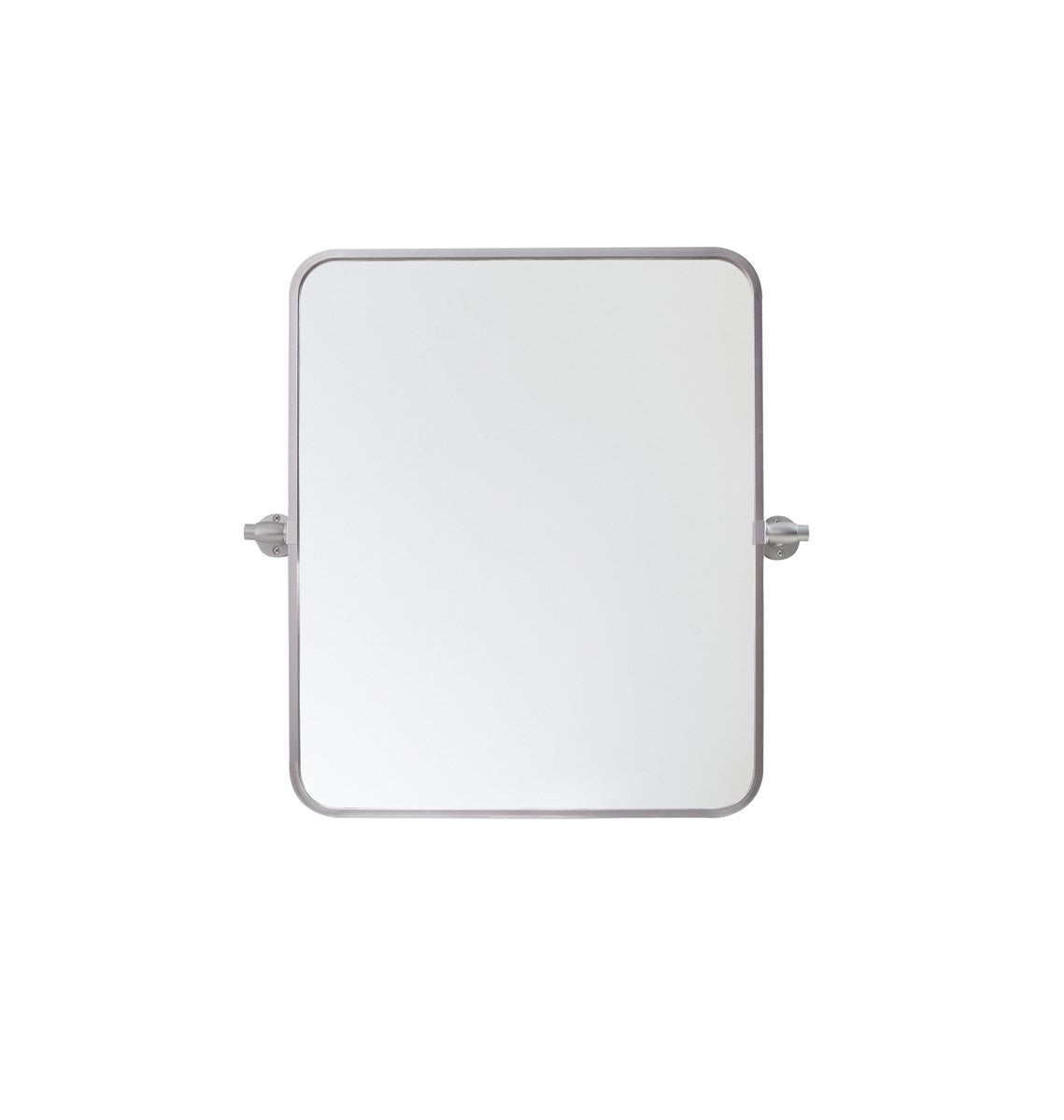 Soft Corner Pivot Mirror 20X24 Inch In Silver by Elegant Decor