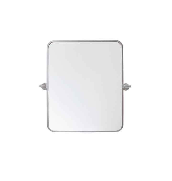 Soft Corner Pivot Mirror 20X24 Inch In Silver by Elegant Decor