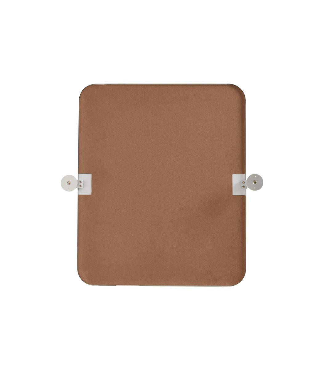 Soft Corner Pivot Mirror 20X24 Inch In Silver