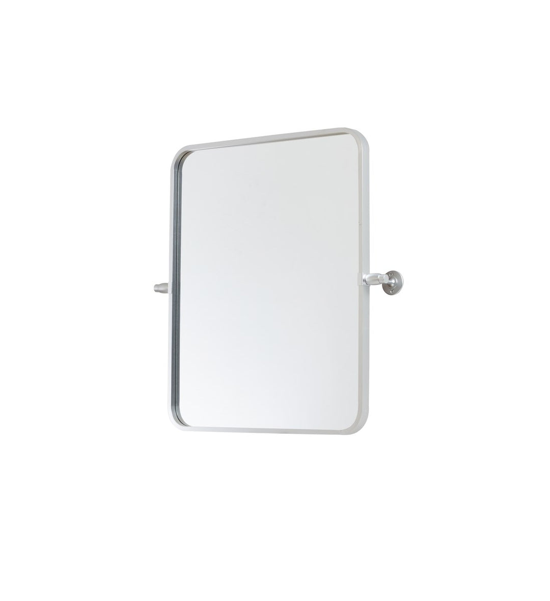 Soft Corner Pivot Mirror 20X24 Inch In Silver