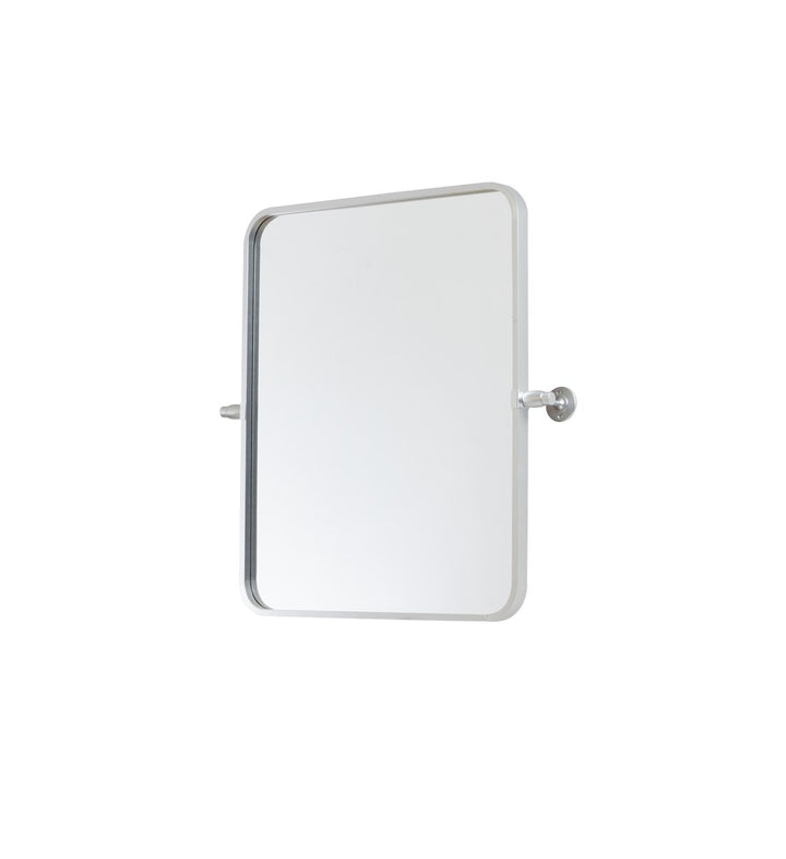 Soft Corner Pivot Mirror 20X24 Inch In Silver