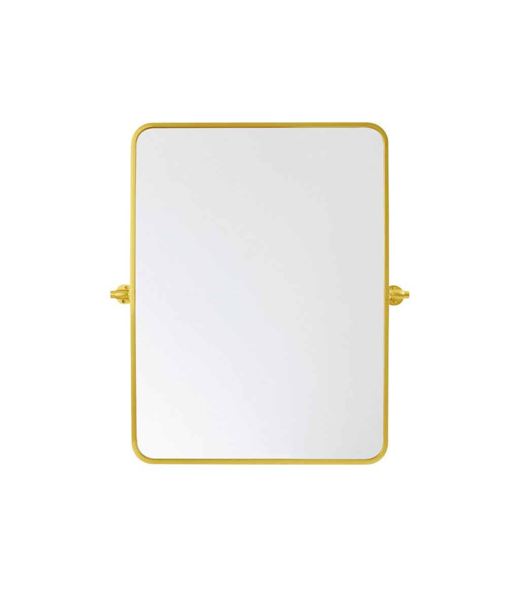 Soft Corner Pivot Mirror 24X32 Inch In Gold by Elegant Decor