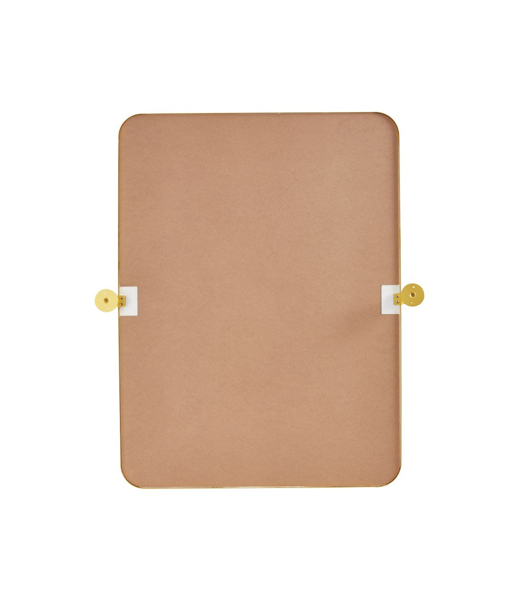 Soft Corner Pivot Mirror 24X32 Inch In Gold