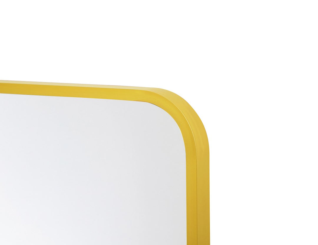 Soft Corner Pivot Mirror 24X32 Inch In Gold