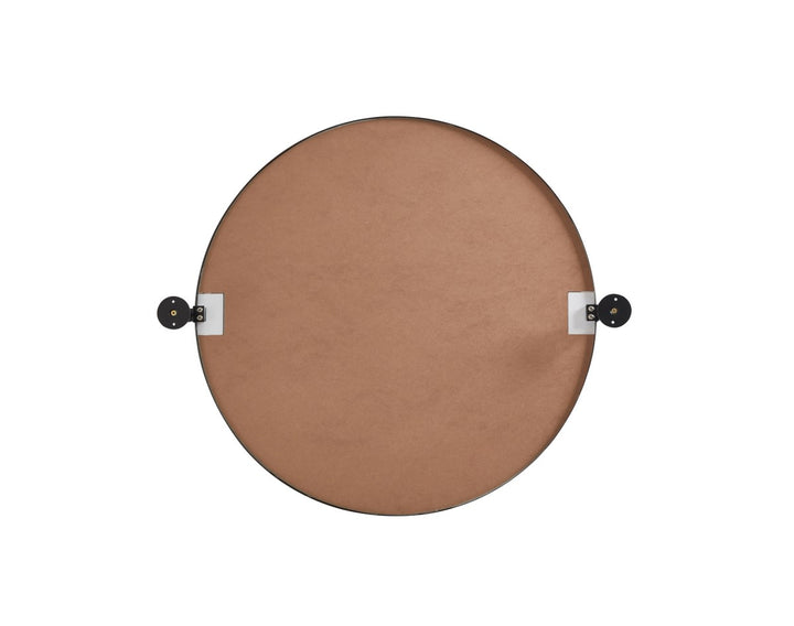 Round Pivot Mirror 24 Inch In Black