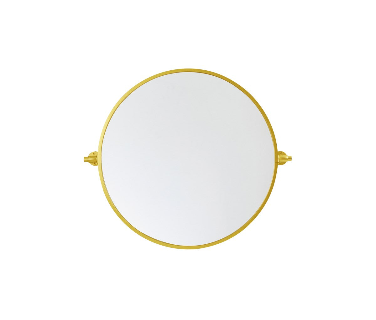 Round Pivot Mirror 24 Inch In Gold by Elegant Decor