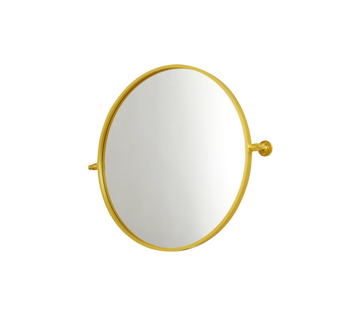 Round Pivot Mirror 24 Inch In Gold