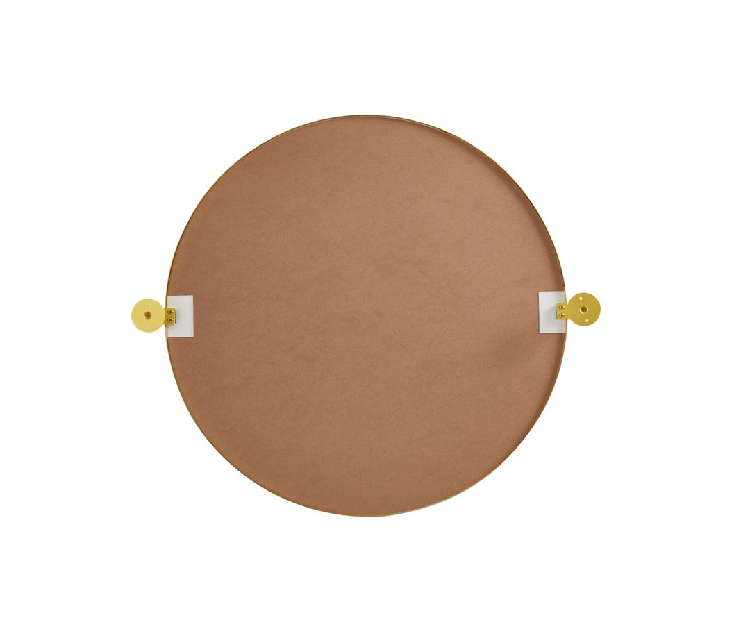 Round Pivot Mirror 24 Inch In Gold